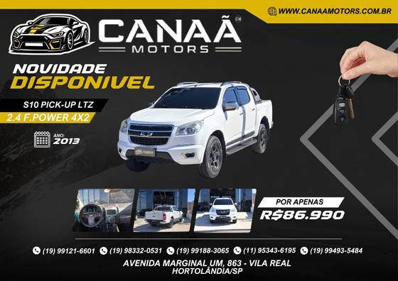 CHEVROLET S10 2.4 LTZ 4X2 CD 8V FLEX 4P MANUAL